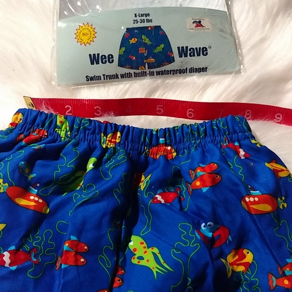 Infant swim trunks w/ built in waterproof diaper - Picture 5 of 11
